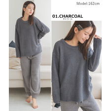 ドノバン(DONOBAN)の【Donoban】もこもこルームウェア ロングパンツSET【めざましテレビ イマドキでご紹介】