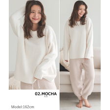 ドノバン(DONOBAN)の【Donoban】もこもこルームウェア ロングパンツSET【めざましテレビ イマドキでご紹介】