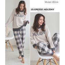 ドノバン(DONOBAN)の【Donoban】もこもこルームウェア ロングパンツSET【めざましテレビ イマドキでご紹介】