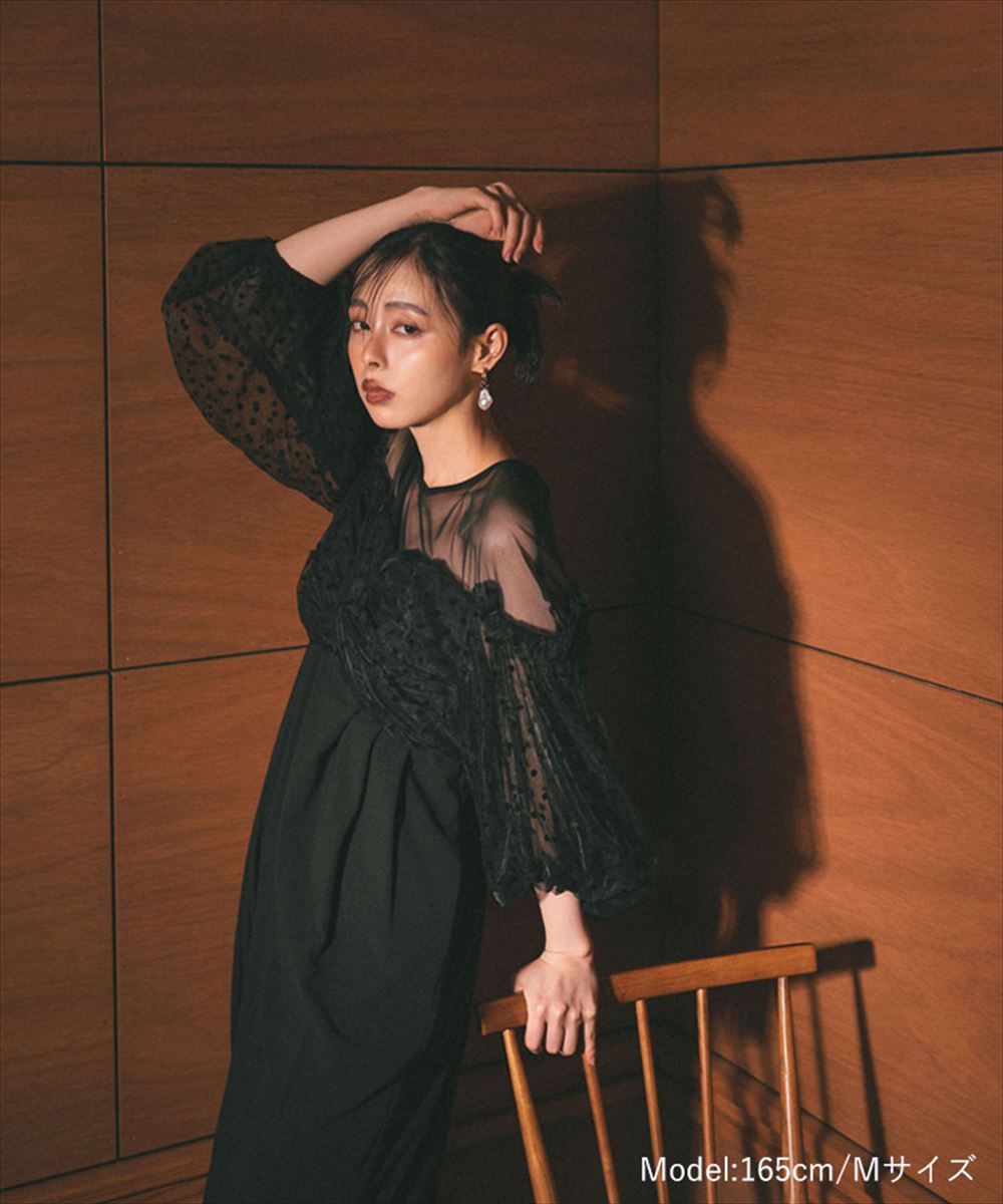 ANDRESD レディース フロッキードットドレス 新品タグ付 M flocky dot pants dress | ANDRESD