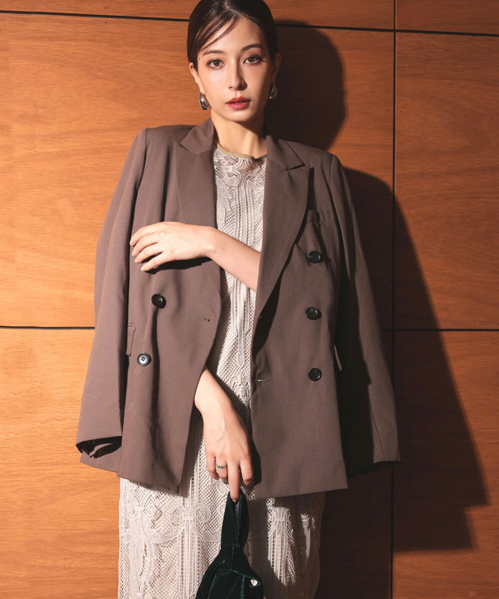 ANDRESD】 peaked lapel jacket ピークドラペルジャケット