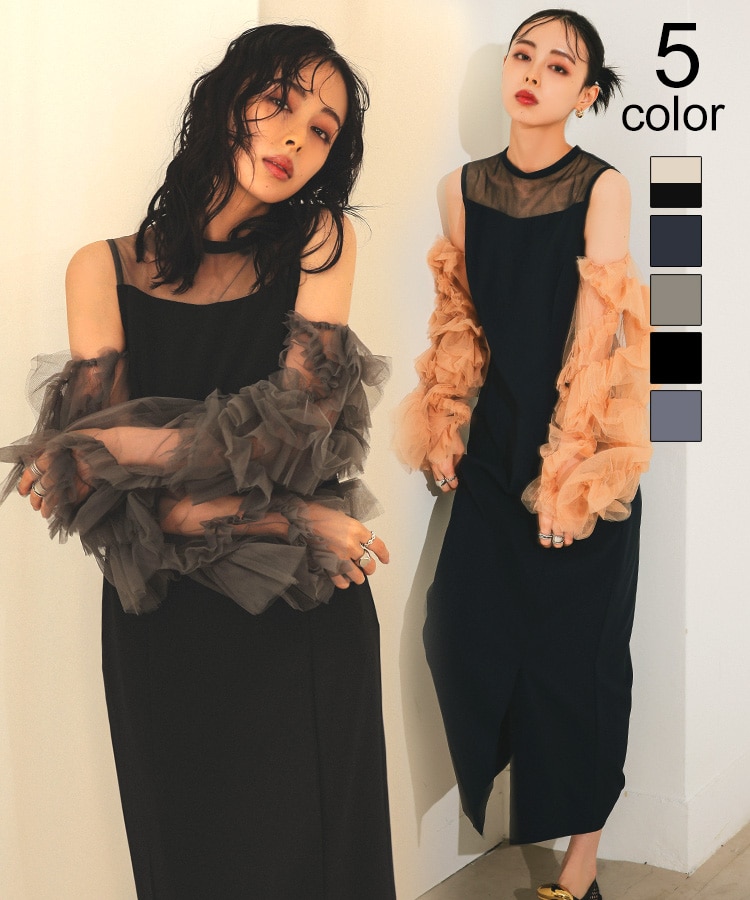 ANDRESD 即完売  detached sleeve dress L detached sleeve dress | ANDRESD