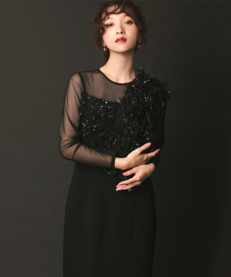 ANDRESD】fringe glitter knot dress | アンドレスド(ANDRESD