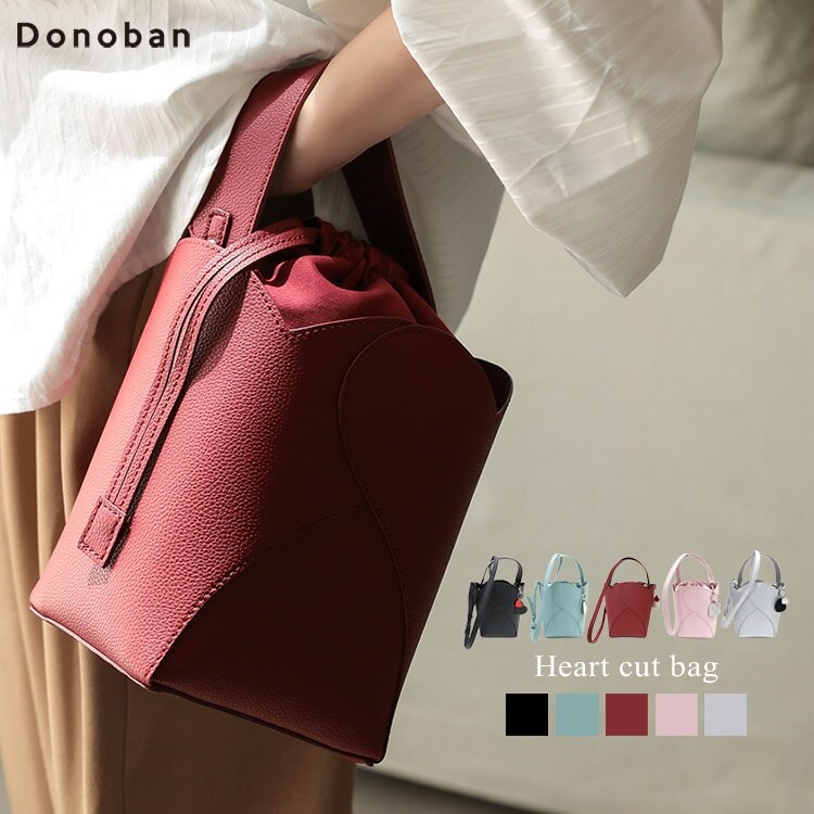 【最終価格】DONOBAN☆ドノバン　ハートスカラップトートバッグ　グレー 最終価格】DONOBAN☆ドノバン ハートスカラップトートバッグ