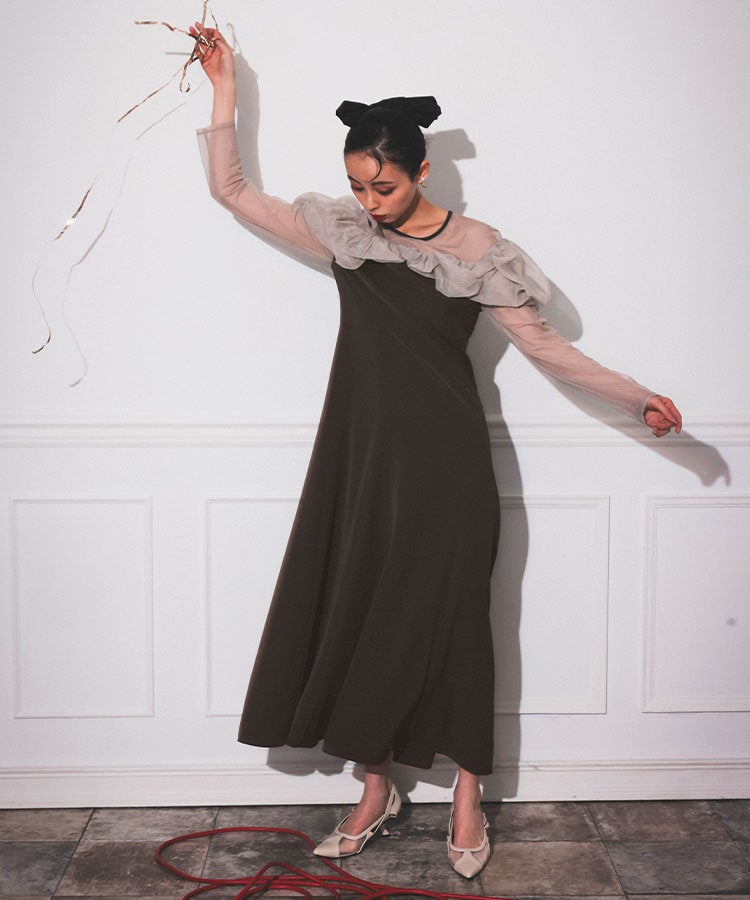 ANDRESD アンドレスド　frills flare dress frills flare dress | ANDRESD