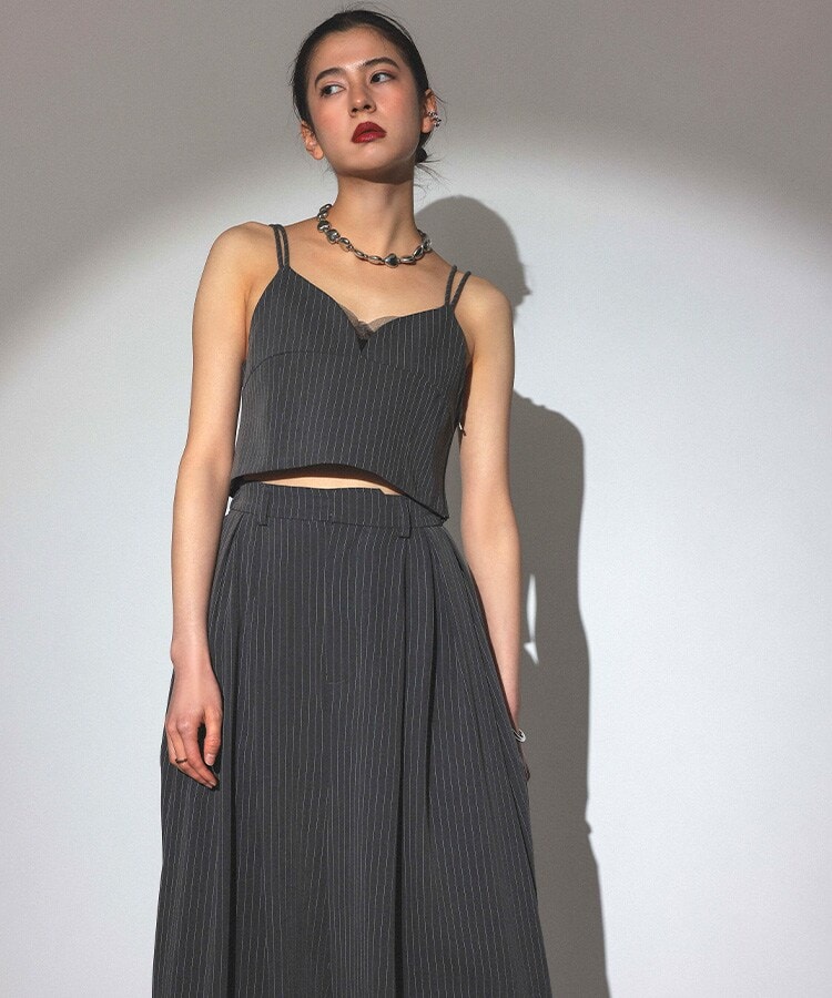 ANDRESD アンドレスド グロッシーマルチラッフルドレス S ANDRESD ドレス glossy multi ruffle dress グロッシーマルチ