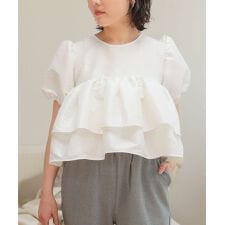 【pufe】シャイニーフレアトップス