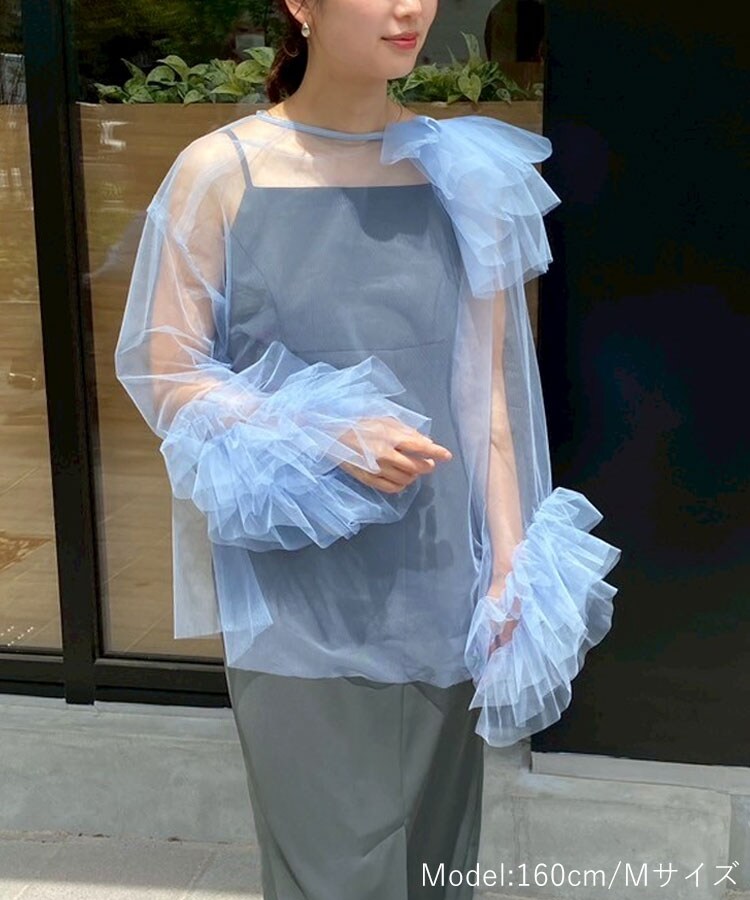 ANDRESD】blooming tulle dress | アンドレスド(ANDRESD