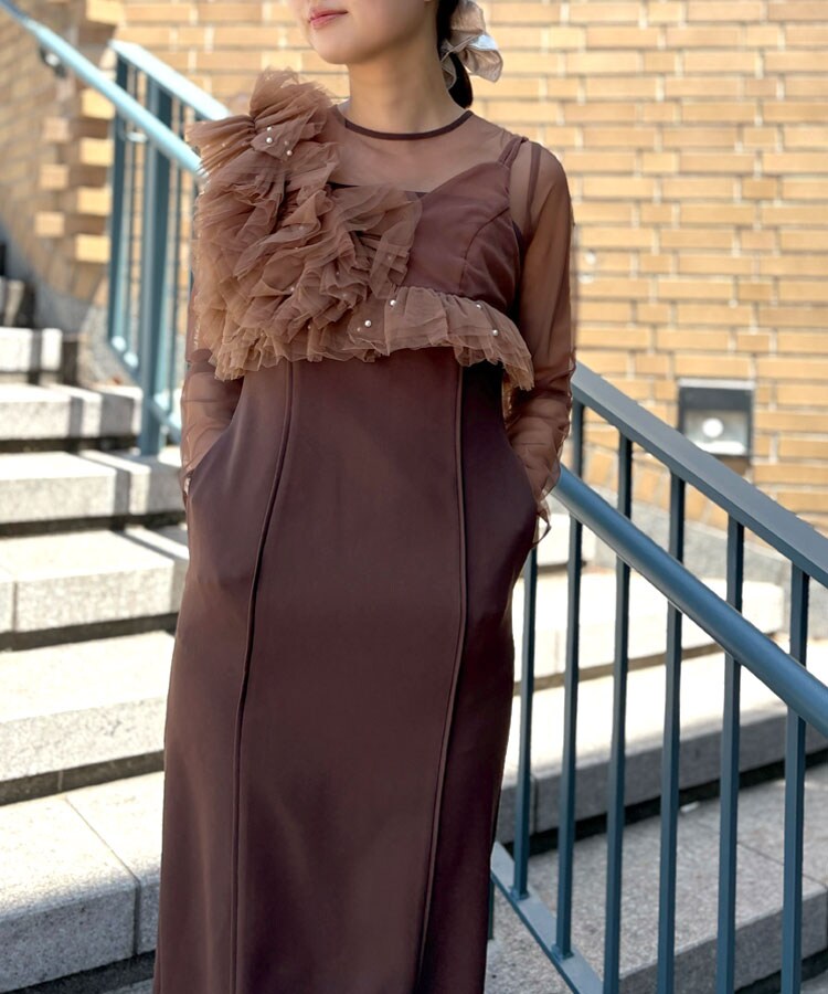ANDRESD】piping tulle dress | アンドレスド(ANDRESD) | マルイ