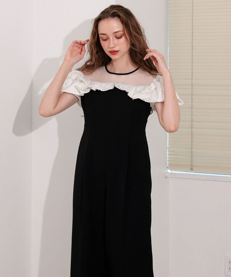 アンドレスド（ANDRESD）/【ANDRESED】ribbon frills pants dress ANDRESED】ribbon frills pants dress | アンドレスド(ANDRESD