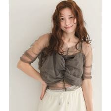 【ANDRESD】twisted bustier layered tops