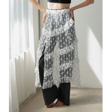 ドノバン(DONOBAN)の【Donoban】レイヤードレーススカート