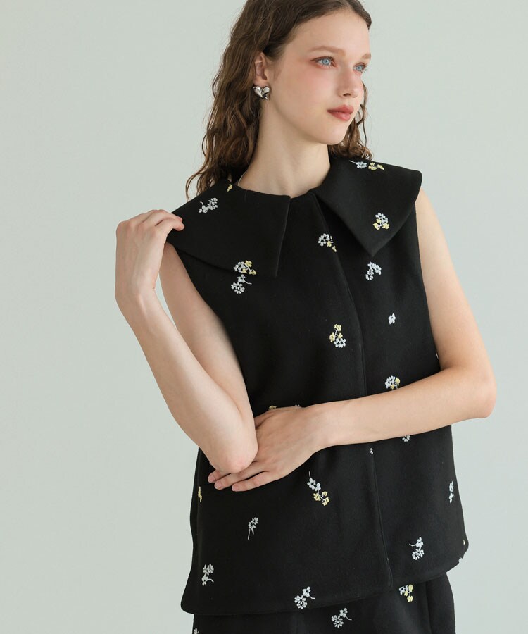 ◉新品◉DONOBAN ドノバン　フローレットジレ　ブラック Donoban】フローレットジレ | ドノバン(DONOBAN) | マルイウェブ