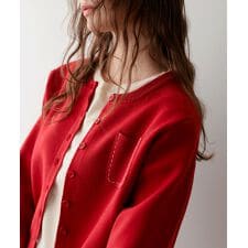 【pufe】ミニポッケカラーカーディガン