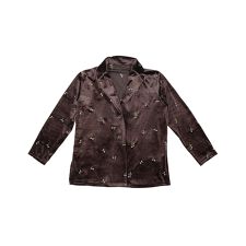 【pufe】フラワー刺繍ベロアジャケット