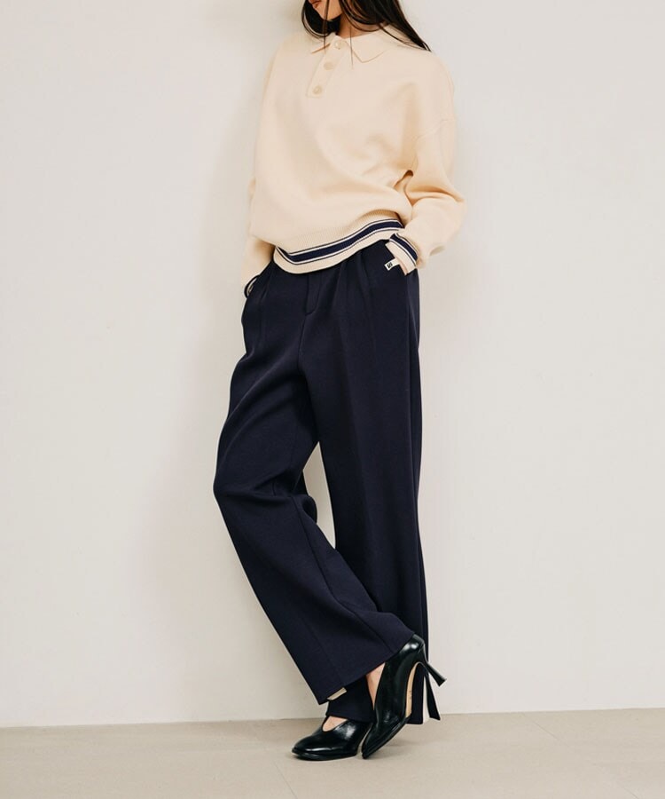 オックスハイウエストワイドパンツ | ランバン オン ブルー(LANVIN en