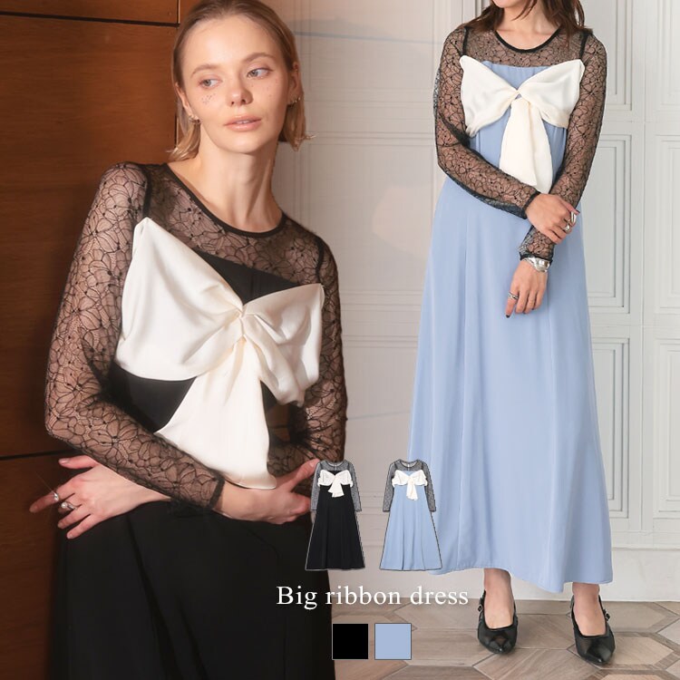 【大幅値下げ】ANDRESD パーティードレス リボン付 ANDRESD】big ribbon dress | アンドレスド(ANDRESD) | マルイウェブ