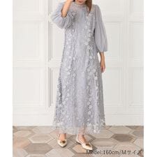 【ANDRESD】floral pattern flare dress