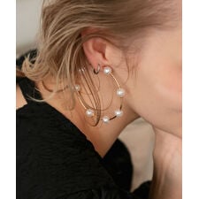 【at.】パールフープピアス