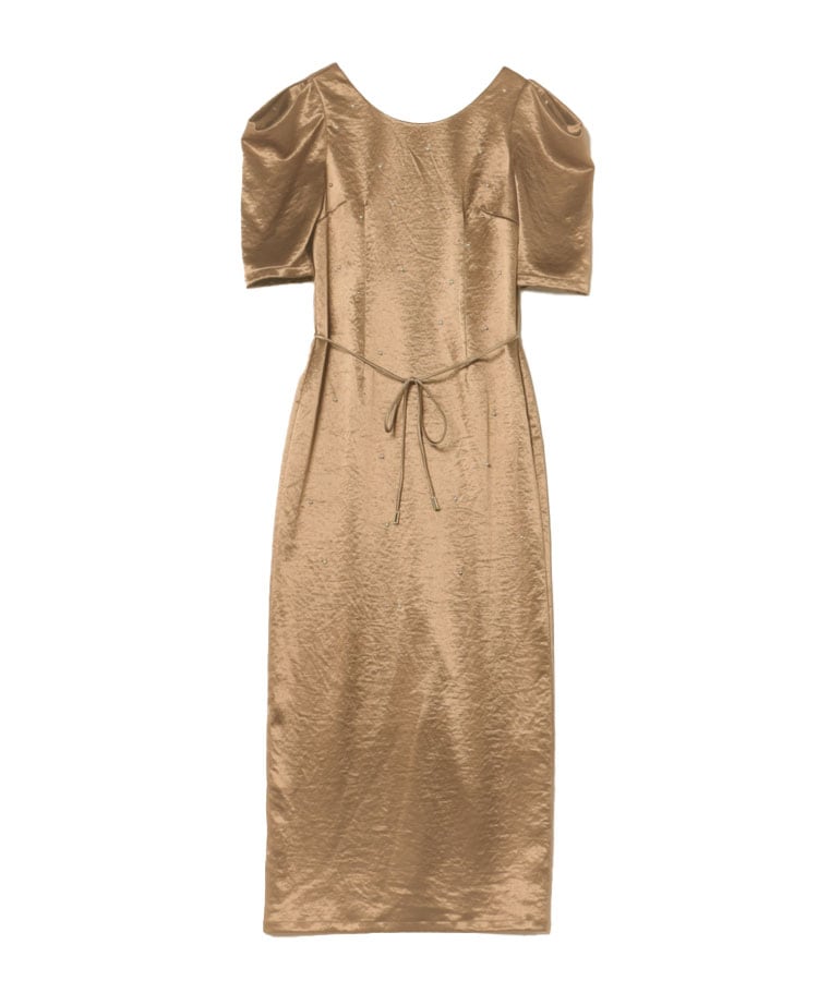 pearl glow satin dress | アンドレスド(ANDRESD) | マルイウェブチャネル