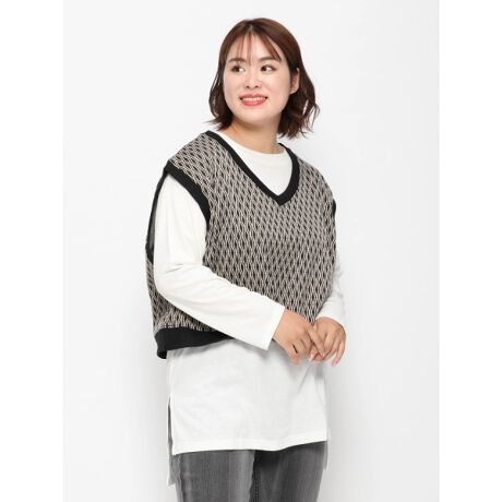 ジャガードベストアンサンブル リジェイ スプル Re J Supure ファッション通販 マルイウェブチャネル