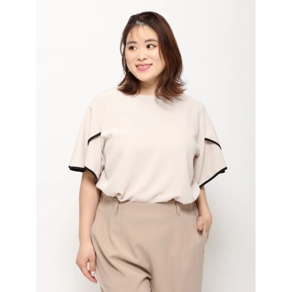 配色袖フリルプルオーバー リジェイ 最大94 Offクーポン スプル