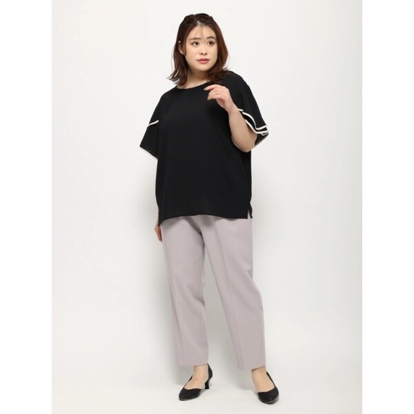 配色袖フリルプルオーバー リジェイ 最大94 Offクーポン スプル