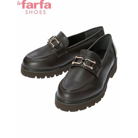 la farfa SHOES/ラ・ファーファシューズ】ビット厚底ローファー 