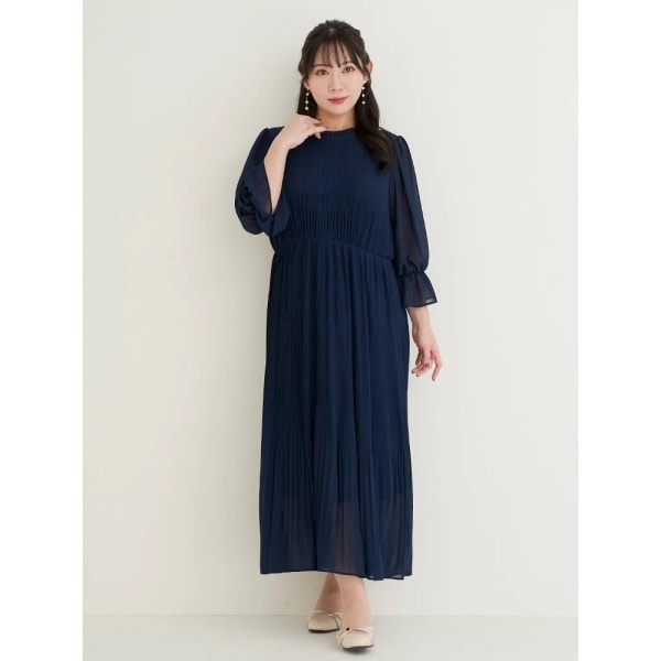 【未使用級♡24モデル】希少42 ローズティアラ プリーツ＆配色切替ワンピース プリーツ＆配色切替ワンピース | ローズティアラ(Rose Tiara