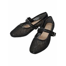 【la farfa SHOES/ラ・ファーファシューズ】チュールストラップパンプス