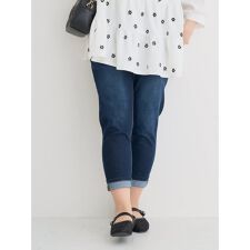 【接触冷感】COOL TOUCH クロップドデニムパンツ