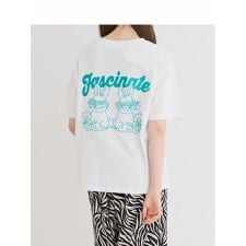 BACKウサギ刺繍Tシャツ