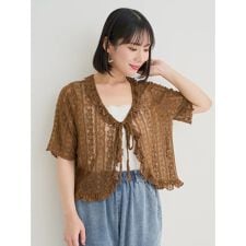 【WEB限定】レースフリルカーディガン