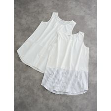 リジェイ＆スプル(Re-J&SUPURE)のシャツドッキングタンクトップ（無地・ストライプ柄）