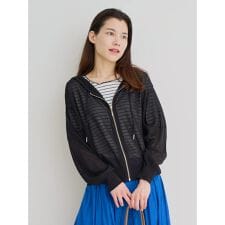 シアーニットZIPパーカー