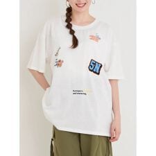 ワッペン×刺繍ロゴTシャツ