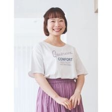 カラーロゴプリントTシャツ
