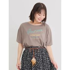 カラーロゴプリントTシャツ