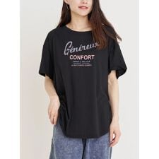 カラーロゴプリントTシャツ