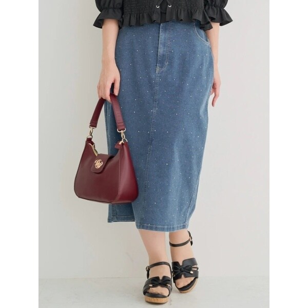 【タグ付き新品】サス付きナロースカート♡ ◇サス付きナロースカート（ミモレスカート） | SHOO・LA・RUE