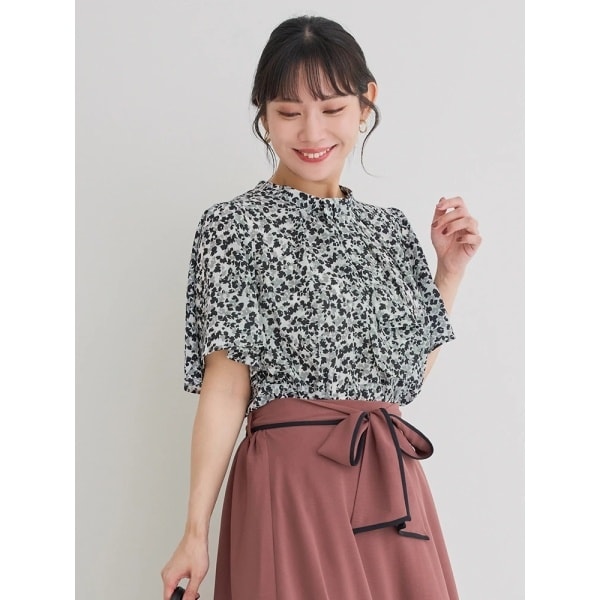 大きいサイズ】 花柄ブラウス レディース トップス シャツ