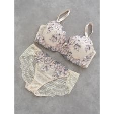 [D85-I95］エレガントロージーブラ＆ショーツ(モールドカップ)