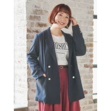 Wテーラードジャケット（無地・チェック柄）