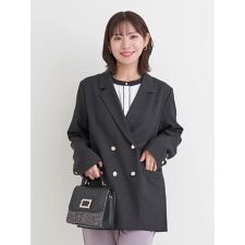 Wテーラードジャケット（無地・チェック柄）