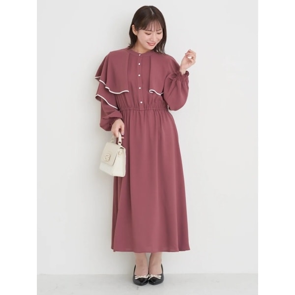 1枚でサマになる主役級。Vネックロングワンピース | クラシカルエルフ