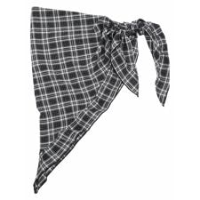 【WEB限定】チェック柄×ラインストーンフリル腰巻きスカーフ