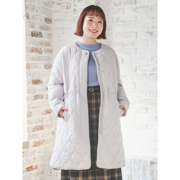 ウールカラーコート】フーテッドリバーコート | インディヴィ(INDIVI