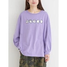 オバケ刺繍ロングTシャツ