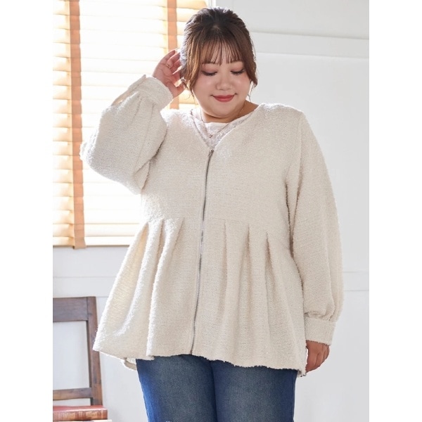 ジャケット・アウター Re-J&SUPURE 洗える/UV]Wクロスノーカラージャケット（セットアップ可