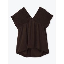 【WEB限定】ピーチ起毛シャーリングブラウス